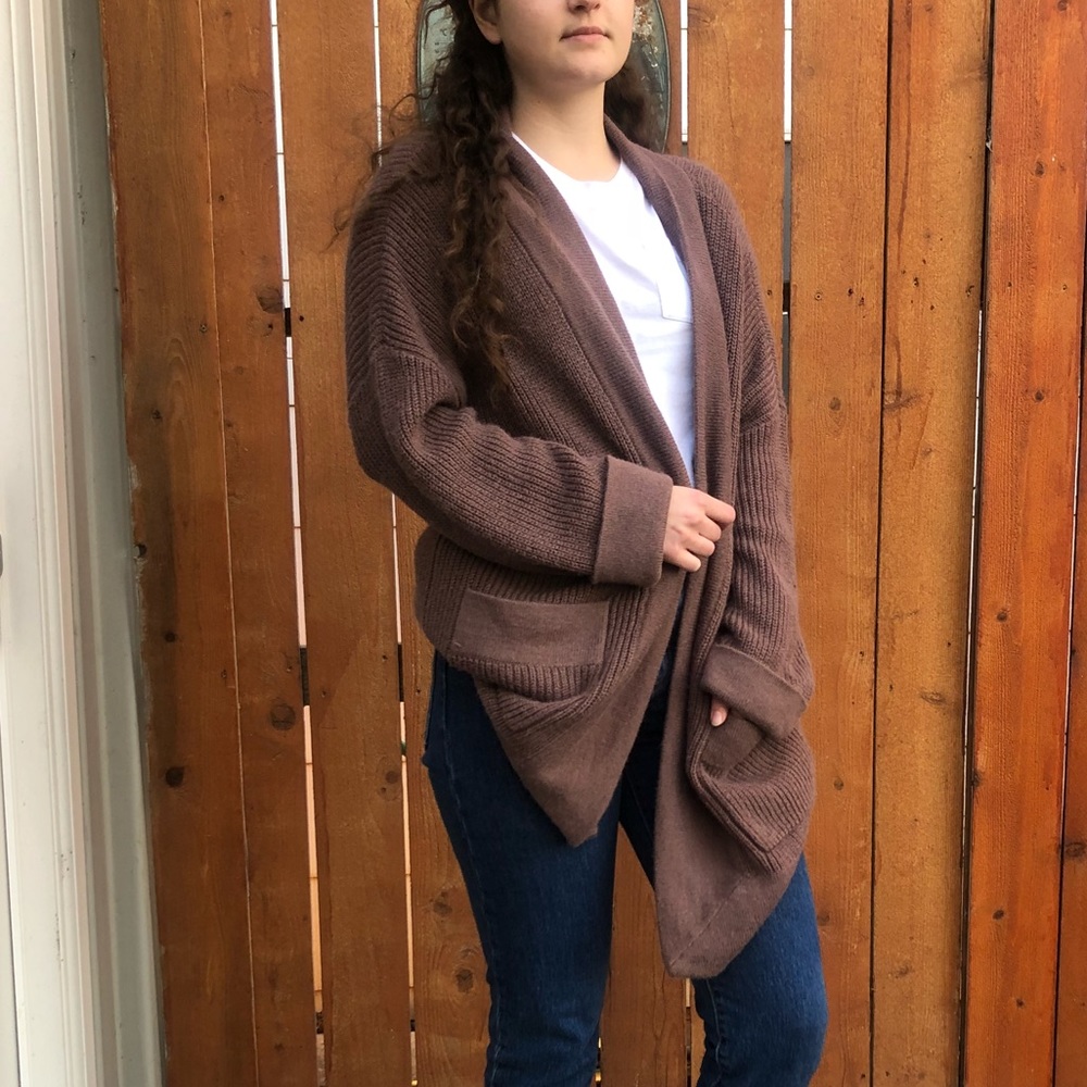 Brown Knit Cardigan